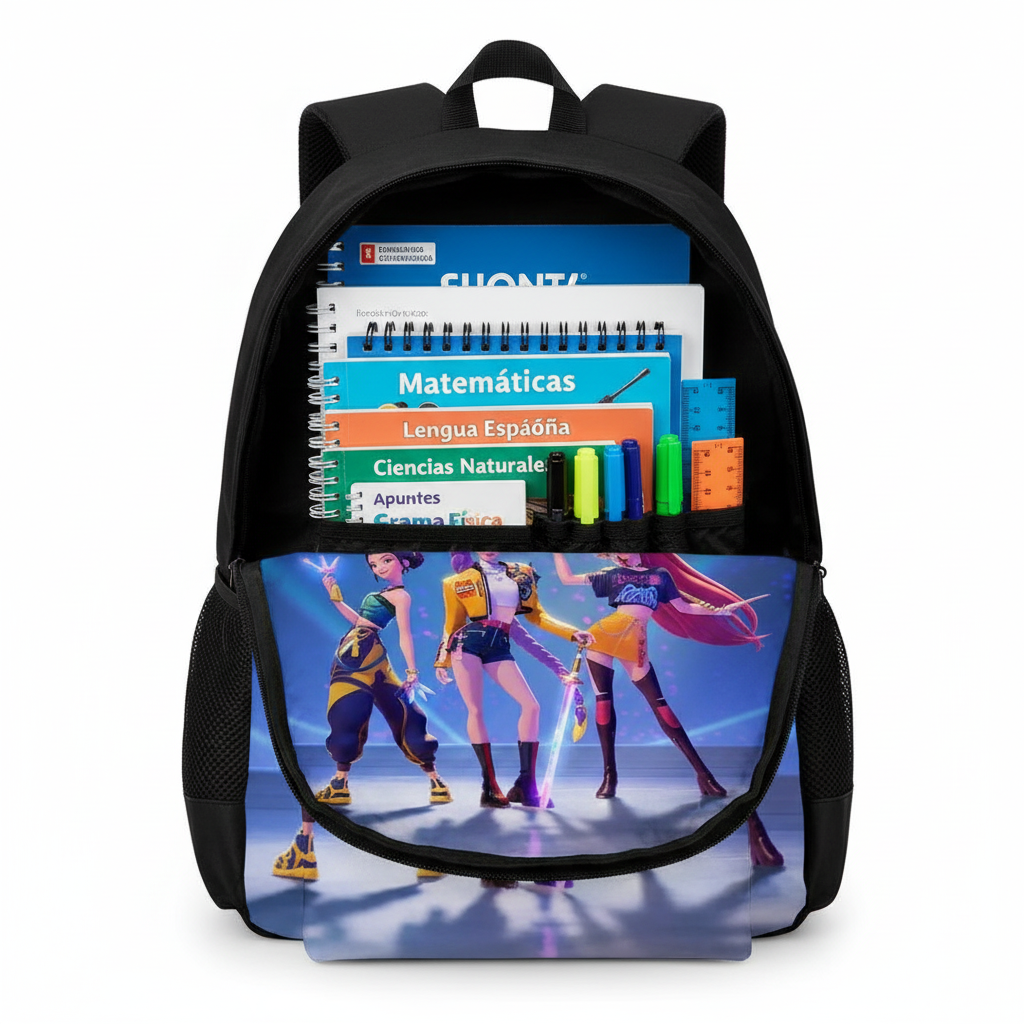 Mochila con libros en español