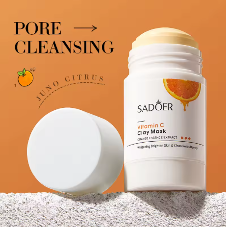 SADOER Mascarilla Facial de Arcilla con Vitamina C
