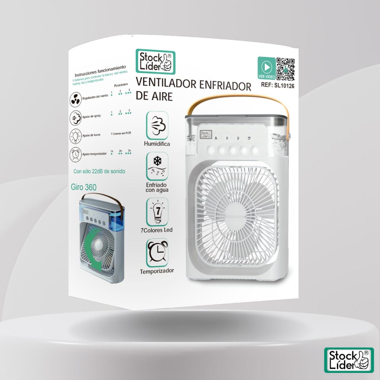 Mini aire acondicionado 4 en 1 ChillBox Pro