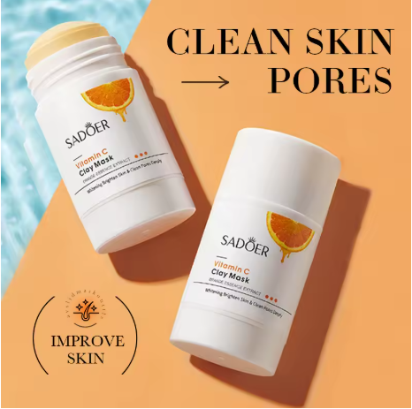 SADOER Mascarilla Facial de Arcilla con Vitamina C