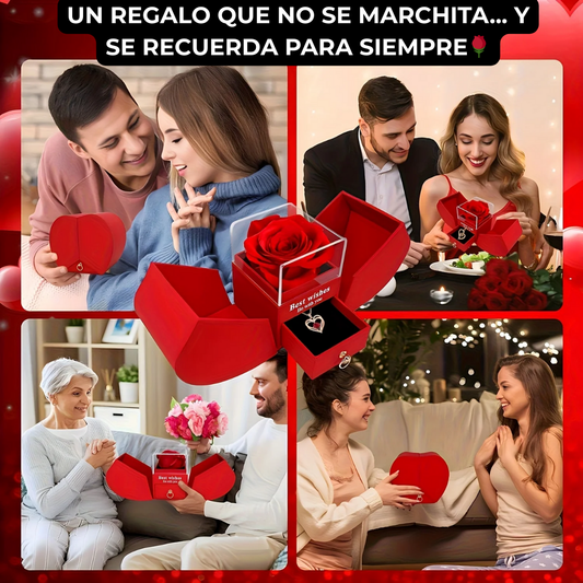 EternaLove™ – Rosa Eterna con Collar Sorpresa