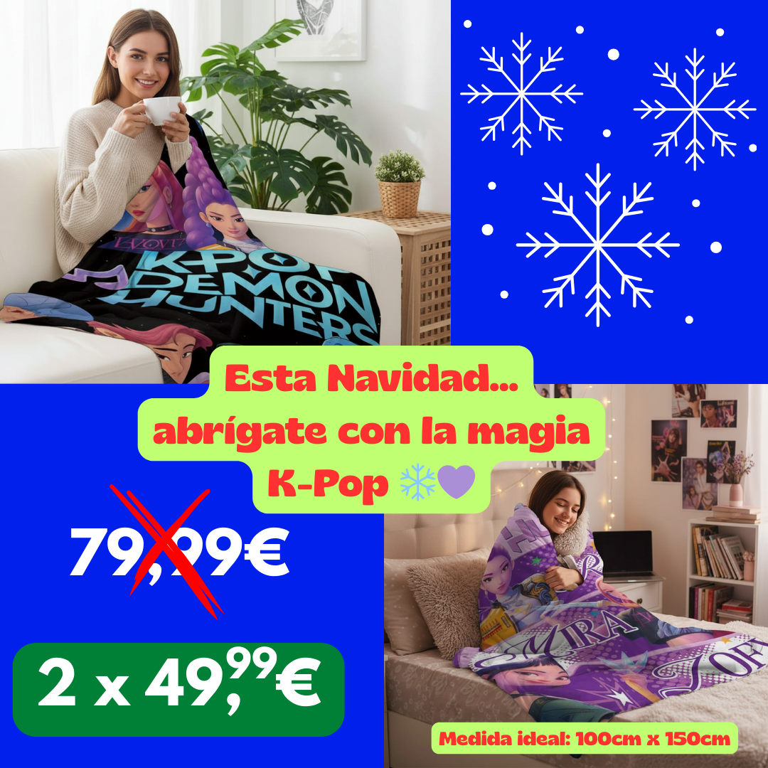 Manta calentita K-Pop + Envío GRATIS!