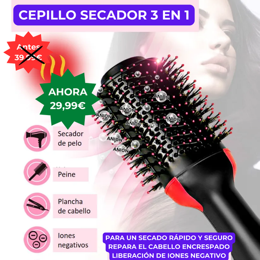 CEPILLO SECADOR Turbo Brush 3 en 1