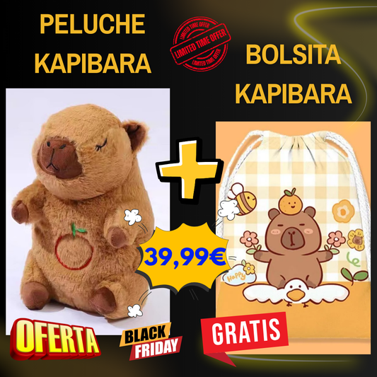 Peluche Kapibarín + bolsita y envío GRATIS!!