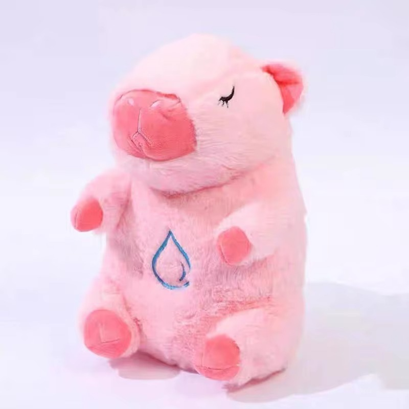 Peluche Kapibarín rosa + bolsita + envío GRATIS!!