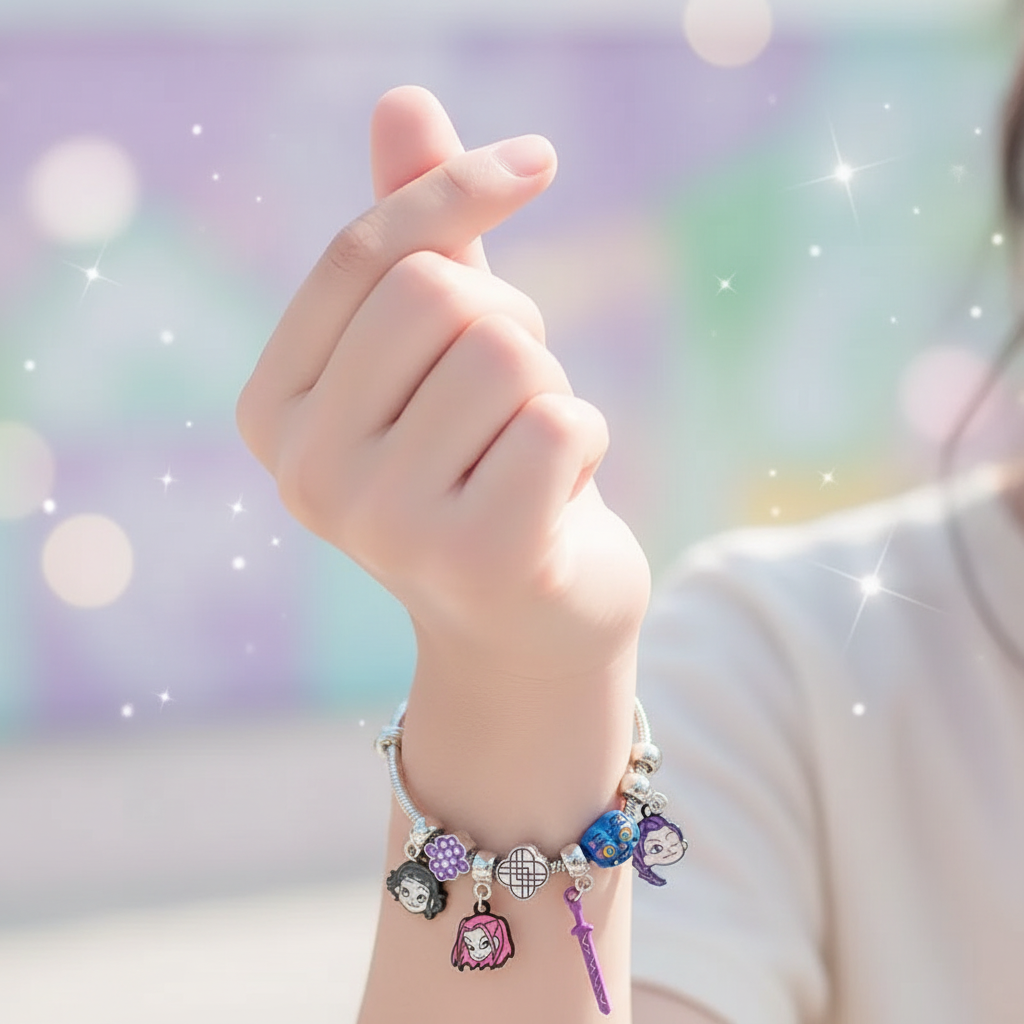 Gesto corazón con pulsera