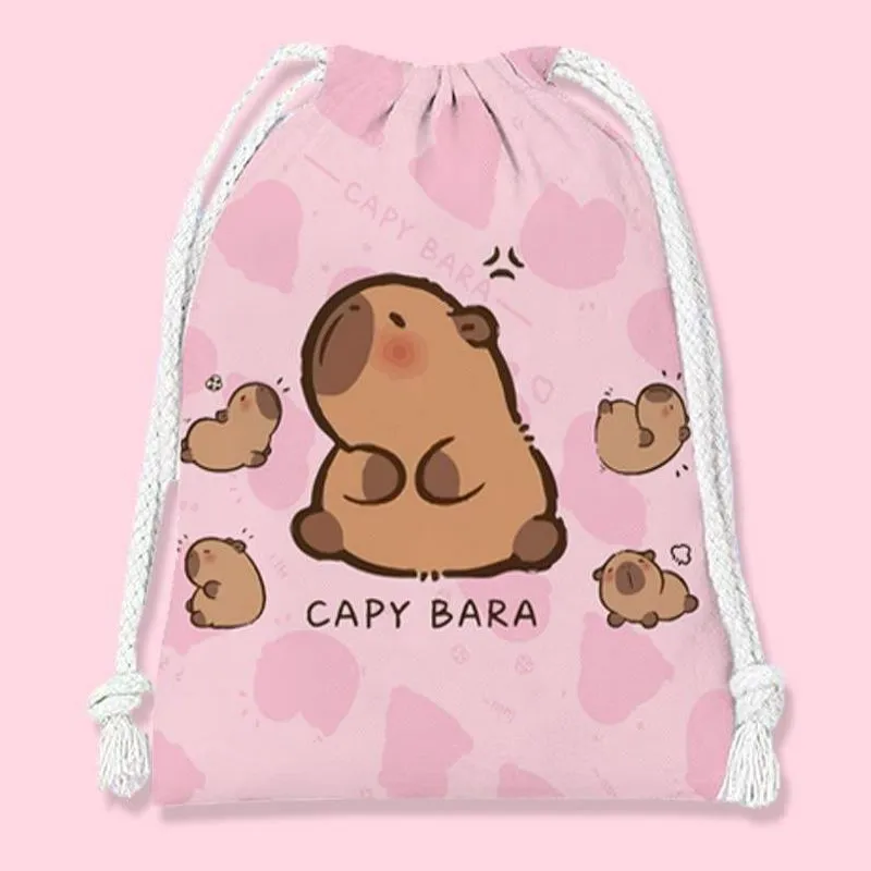 Peluche Kapibarín rosa + bolsita + envío GRATIS!!