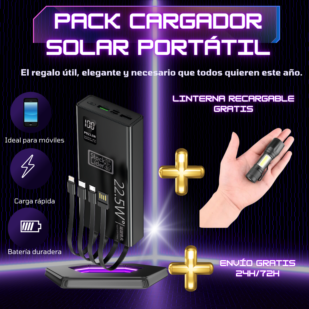 Pack Powerbank 10.000mAh + Linterna GRATIS!!