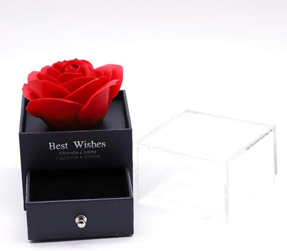 🌹 Rosa Eterna + 💎 Collar | 🚚 Envío GRATIS