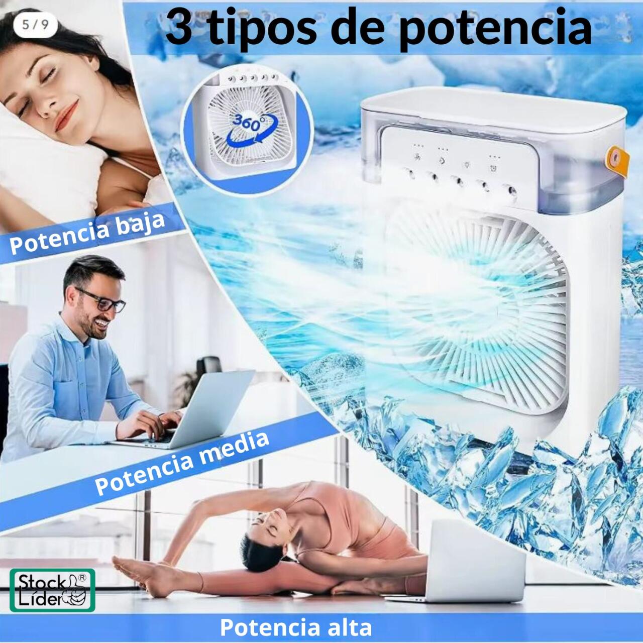Mini aire acondicionado 4 en 1 ChillBox Pro